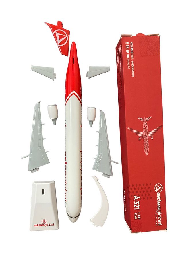 Maket Uçak Lisanslı - A321 1:100 Model Mika Uçak 44 Cm - 3