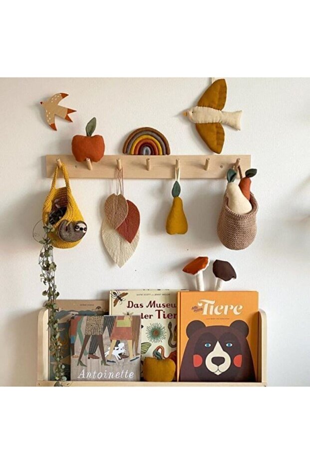 Ahşap Modern Duvar Askılık - 3