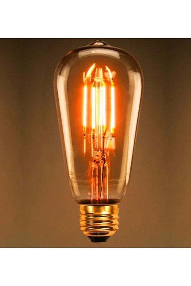 Amber Rustik Ampul Flamentli - 1