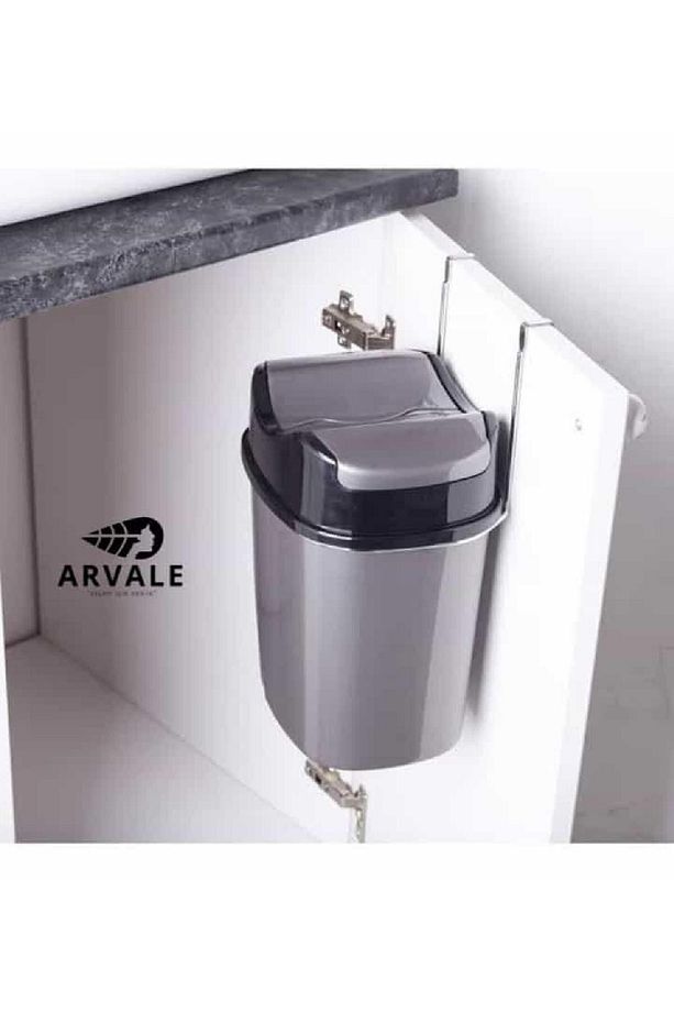 Askılı Çöp Kovası 5,5 Litre Kapağı Çöp Poşetine Göre Geniş Tasarlanmıştır - 3