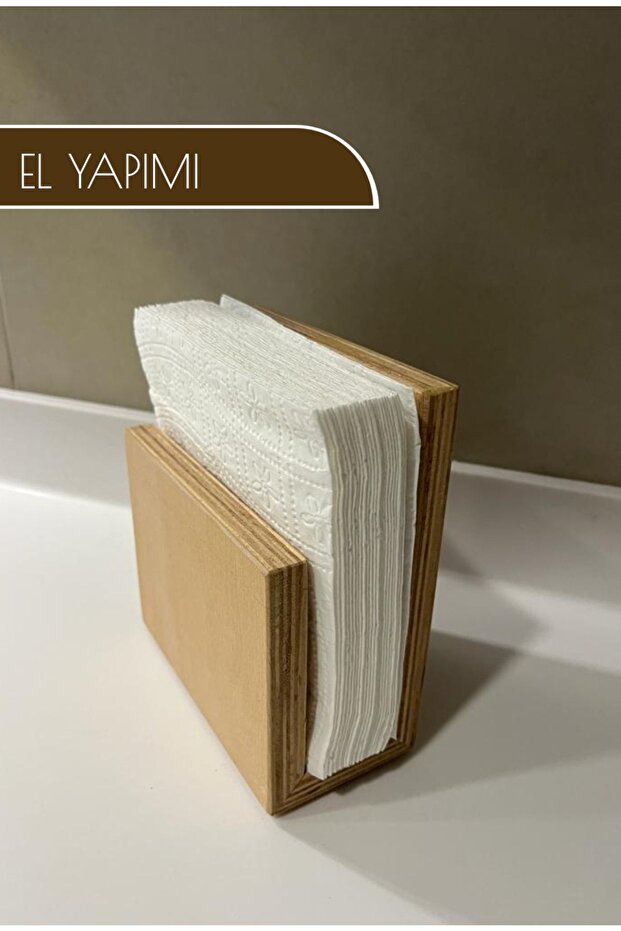 Ahşap Peçetelik - 1