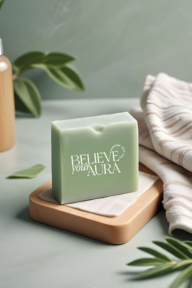 Handmade Natural Sage Oil Soap - 100 gr