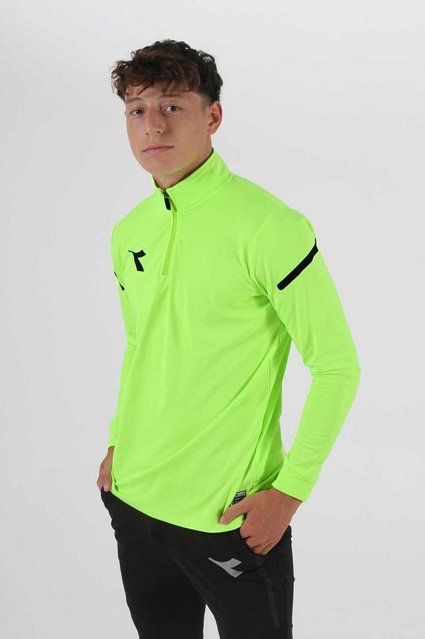 Alto Antrenman Eşofmanı Tek Üst Neon Yeşil - 3