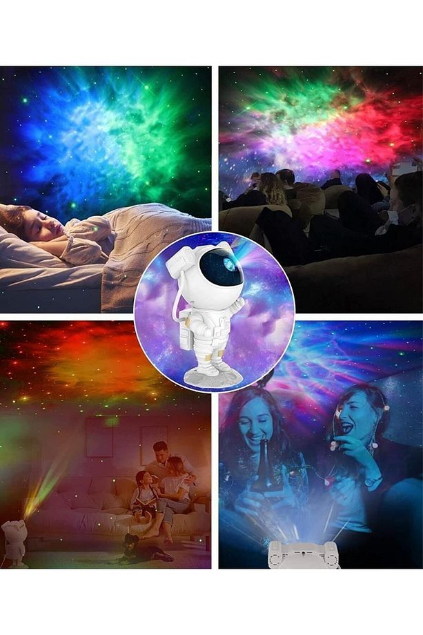 Lw-6 Astronot Projektör Gece Lambası Led Galaxy Uzaktan Kumandalı Ve Zamanlayıcılı - 7