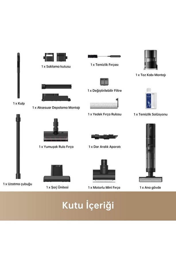 H12 Dual Akıllı Islak Kuru Dikey Süpürge, Zemin Temizleyici Paspas Çoklu Yüzey Için 4'ü 1 Arada - 7