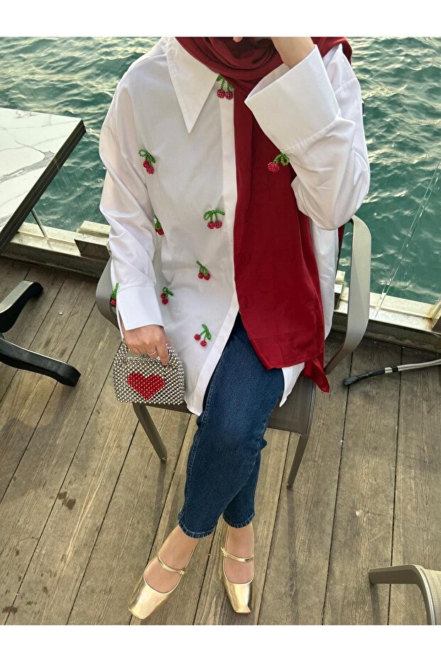 Kiraz Çiçeği Gömlek - 1