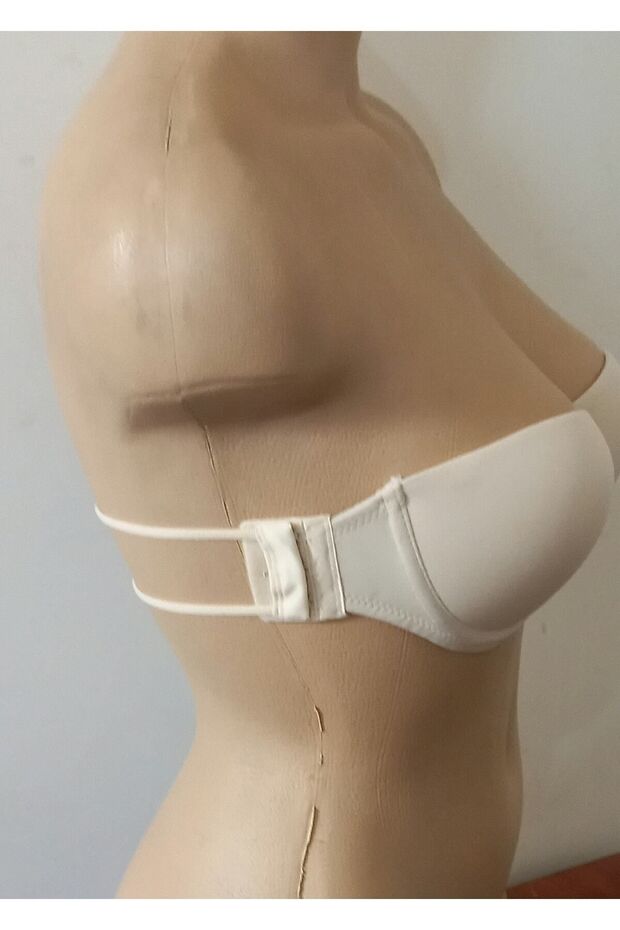 حمالة صدر شفافة بدون حمالات نصف مبطنة من الخلف - 2
