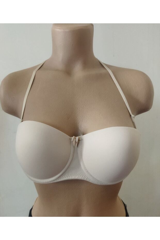 حمالة صدر شفافة بدون حمالات نصف مبطنة من الخلف - 5