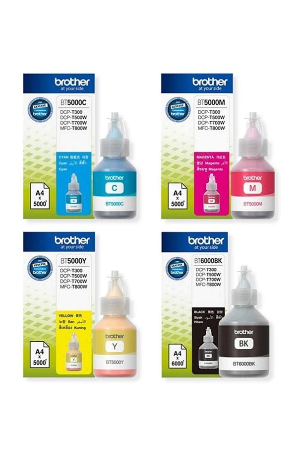 4 adet (1 TAKIM) 70 ml.Orjinal MÜREKKEP BT5000 C - 2