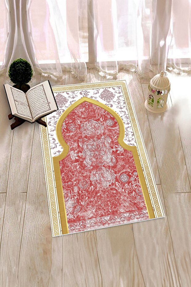 Digital Printed Washable Motif Gift Prayer Rug Prayer Mat 70X130Cm