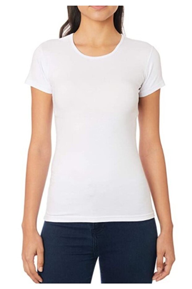 Women's White Lycra Short Sleeve Athlete