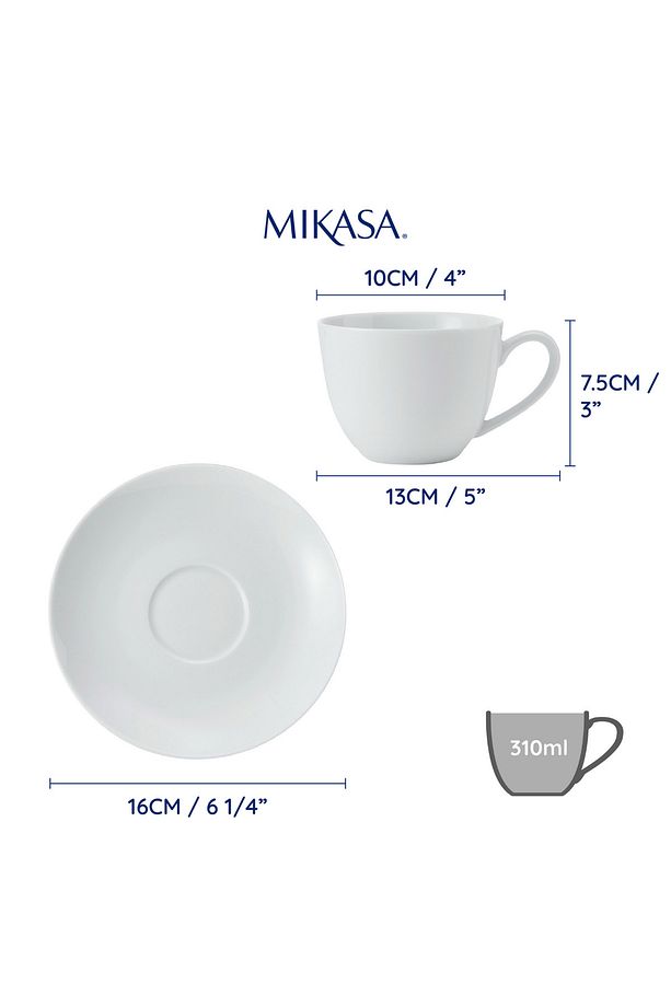 MKCHCAPPK2 Chalk Porselen 2li 310ml Cappuccino Bardak ve Tabak Seti - 6