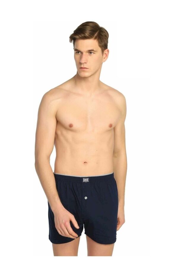 2 Pieces Navy Blue Color Towel Waist Boxer