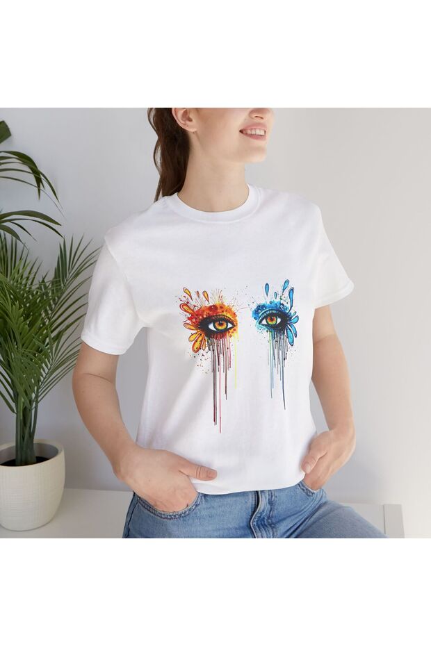 Eye Printed White T-shirt