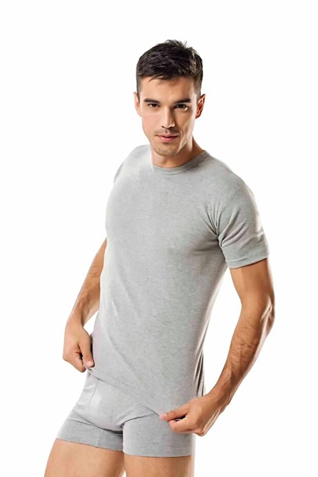 5 Pieces 100% Cotton Single Jersey Combed Cotton - Short Sleeve Undershirt Athlete