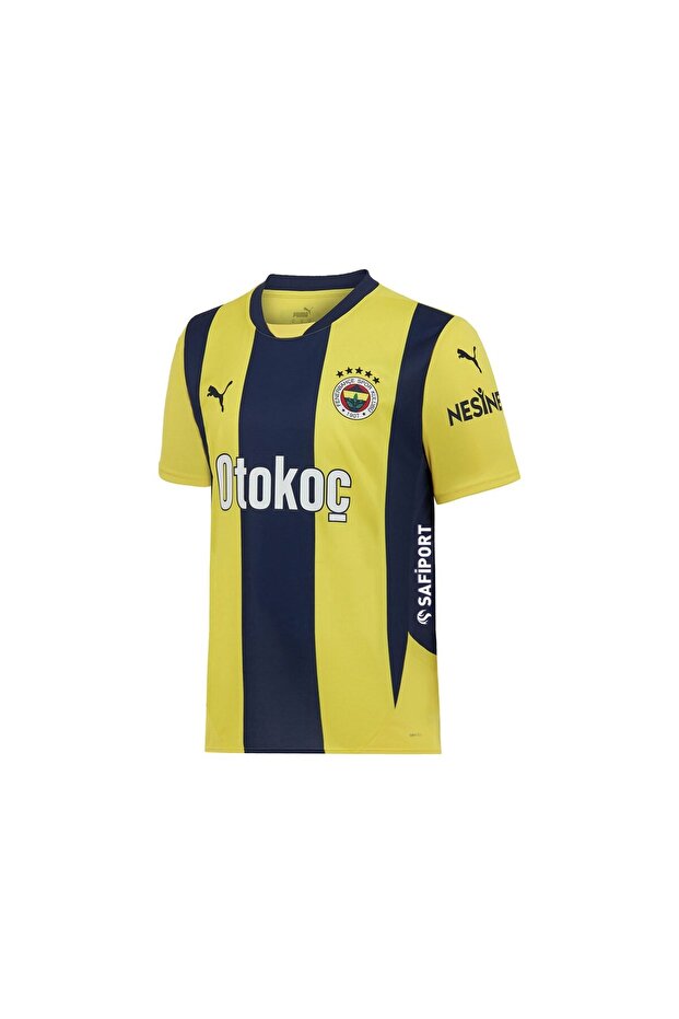 Original Licensed Unisex 24-25 New Season Yellow Navy Blue Striped Kids Jersey