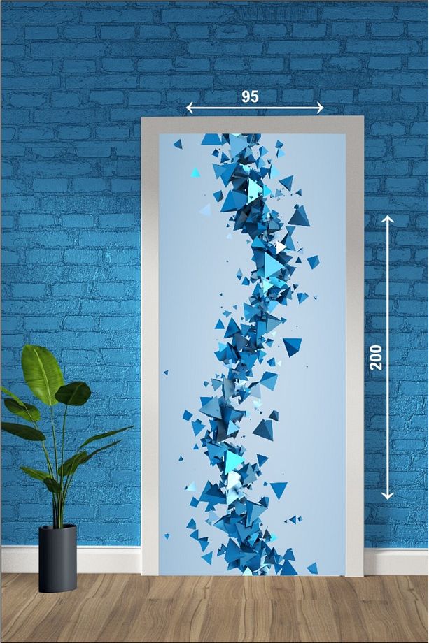 3D Baskı Kapı Yüzey Giydirme Sticer - 3