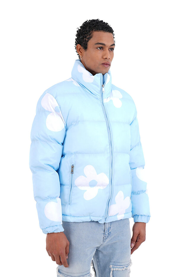 Karma Desen Şişme Mont - 5