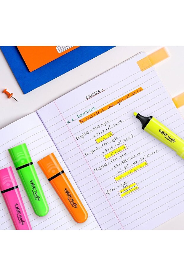 Marking Flat Fosforlu Kalem - 4