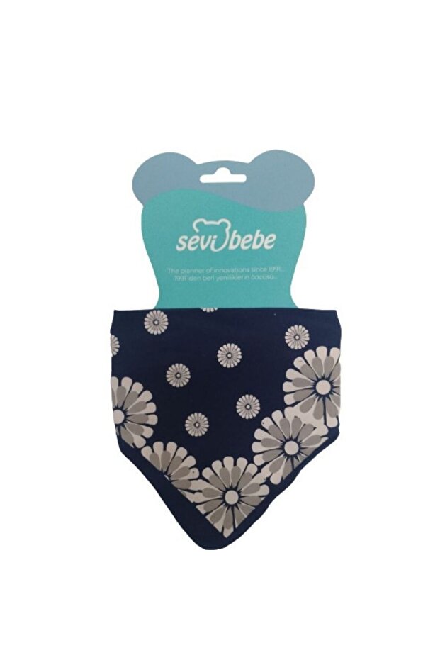 Scarf Apron Blue Patterned - 2