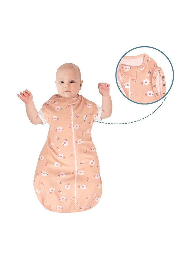 بذلة لحديثي الولادة قماط طائر مبهج