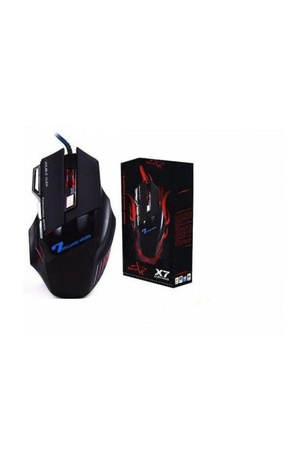 X7 Gaming Mouse Kumaş Kablo 7 Tuşlu Oyuncu Mouse - 1