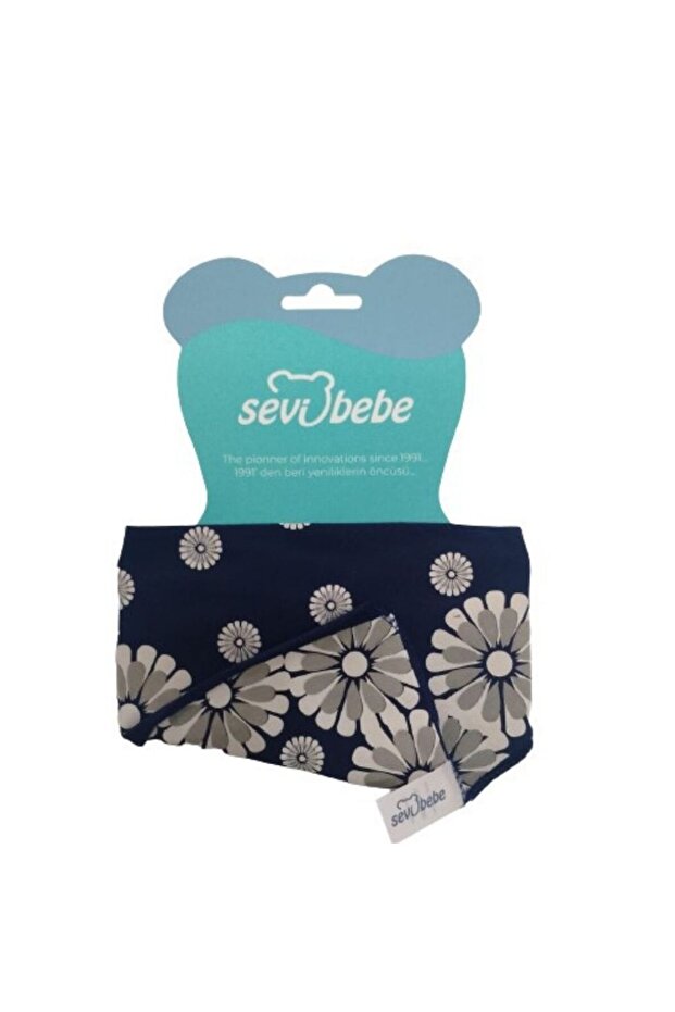 Scarf Apron Blue Patterned - 1