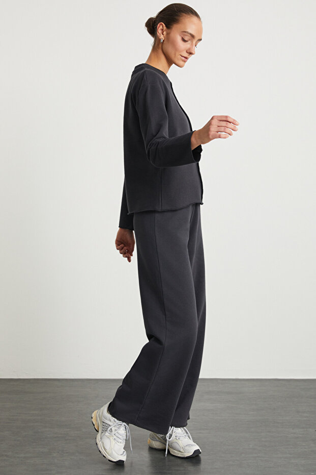 SHENA Kadın Antrasit Sweatshirt - 3