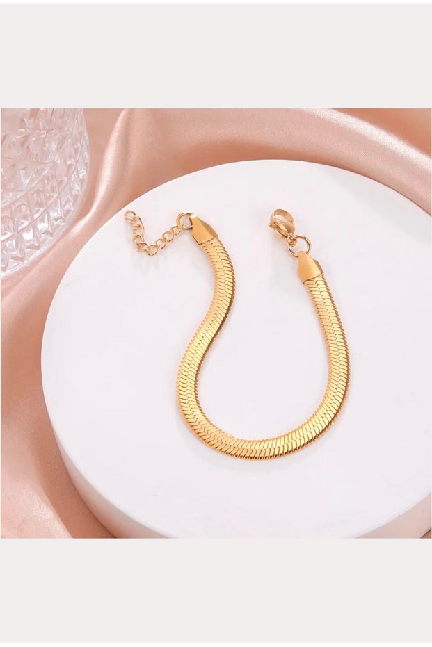 Italian Bracelet Steel Gold Color Elegant Appearance