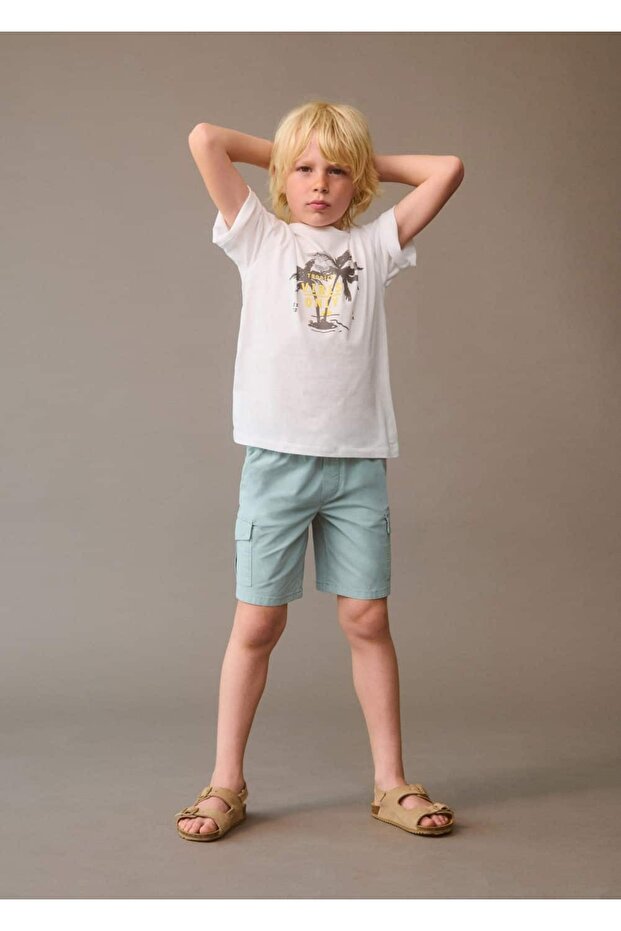 Kargo cepli bermuda şort - 6