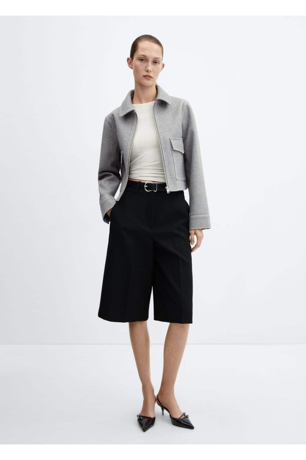 Fermuarlı cepli ceket - 2