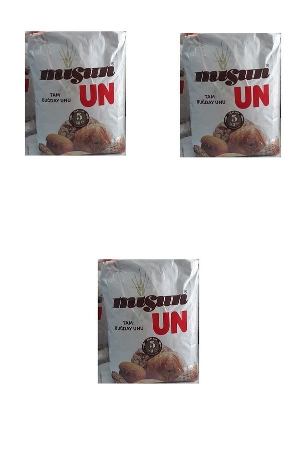 Misun 3 Adet Tam Buğday Unu,esmer 5 Kg 3x5kg-asafknt - 2