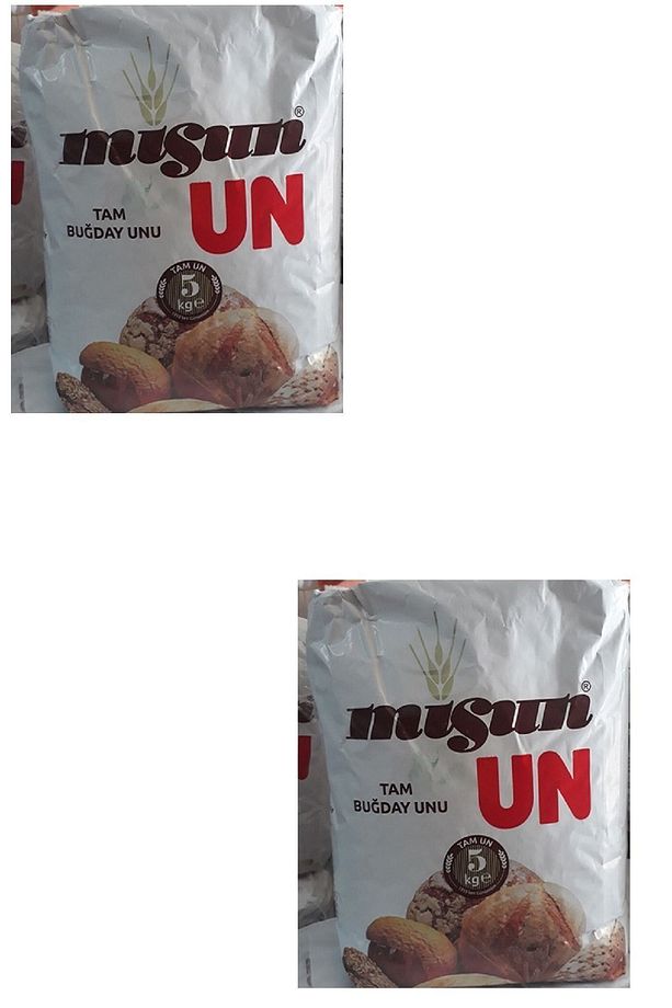 Misun 2 Adet Tam Buğday Unu,esmer 5 Kg 2x5kg - 1