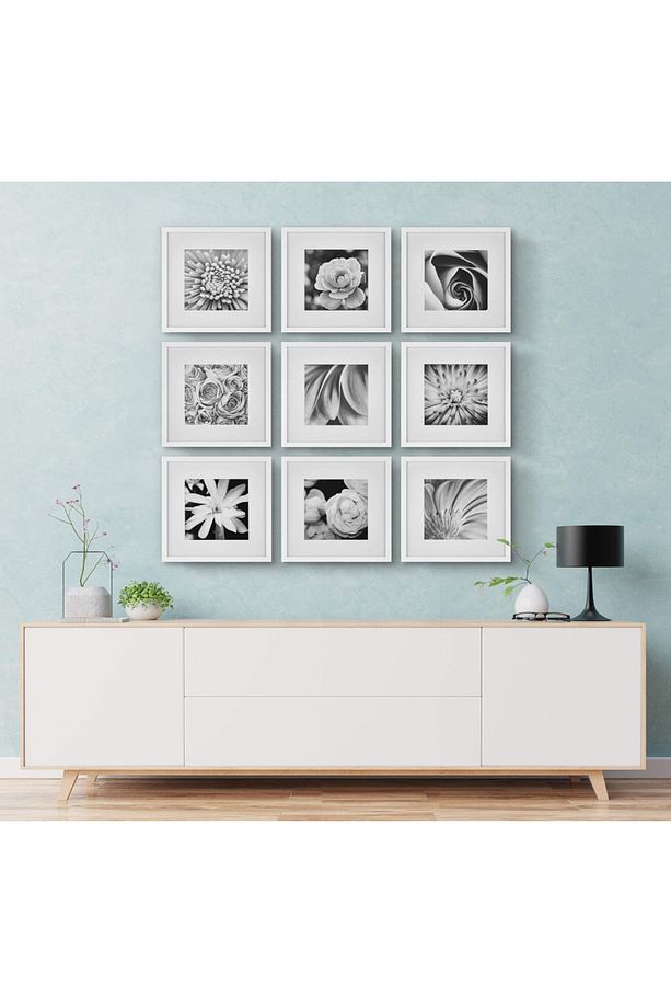 9 adet 30x30 Cm Çerçeve Seti Ön Yüzey Pvc - 1