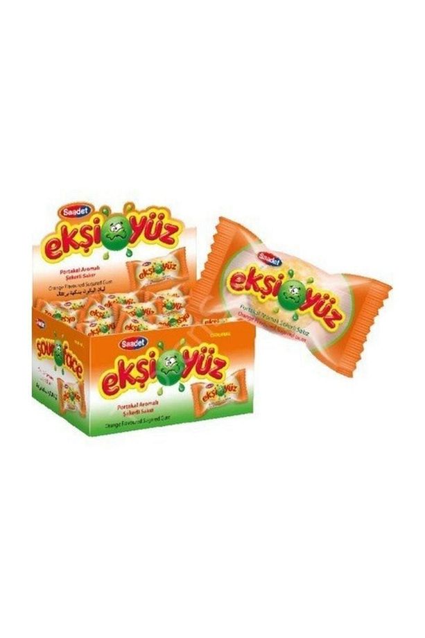 Ekşiyüz 3.5 Gr X 100 Adet Portakal Aromalı Sakız - 1