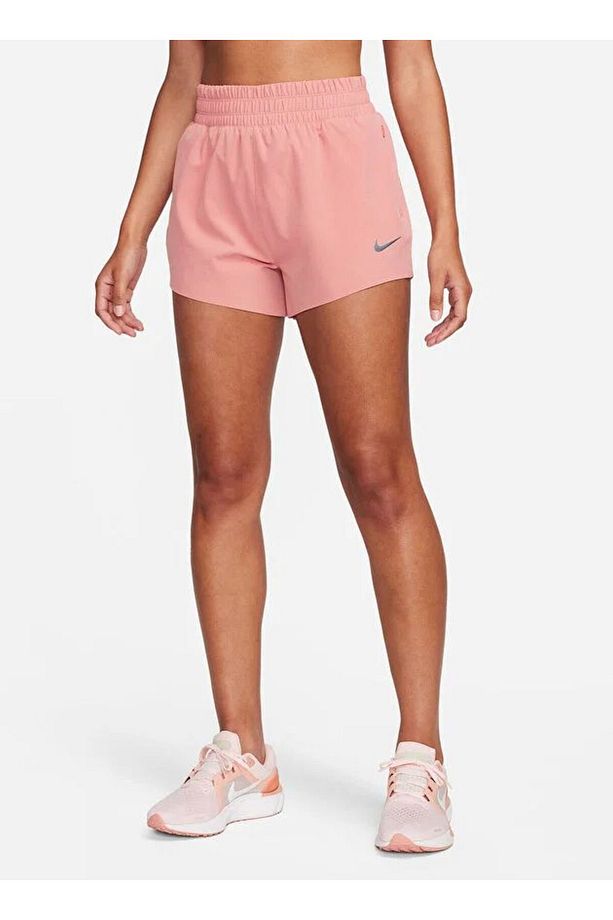 Dri-Fit Running Division High-Waisted 3" Brief-Lined Running Pembe Kadın Şort - 6