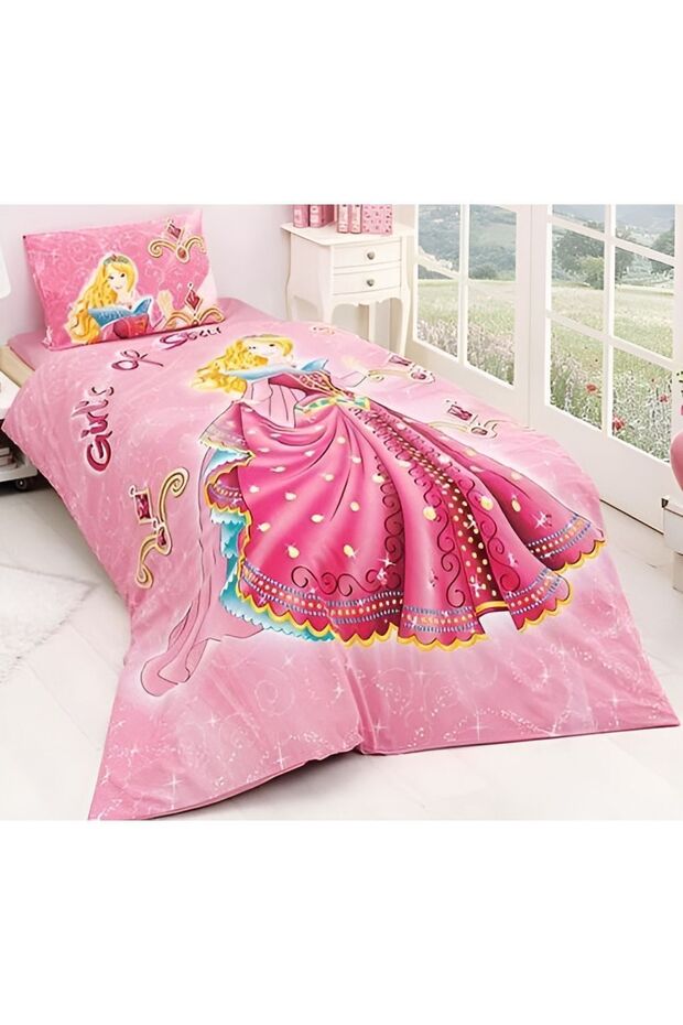 Single Duvet Cover Set Princes Girls' Room Bedding Duvet Cover Set - Princess