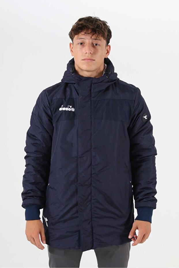 Forza Anorak Long Coat Navy Blue