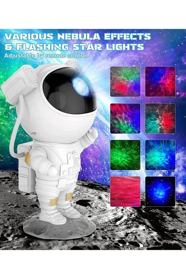 Lw-6 Astronot Projektör Gece Lambası Led Galaxy Uzaktan Kumandalı Ve Zamanlayıcılı - 3