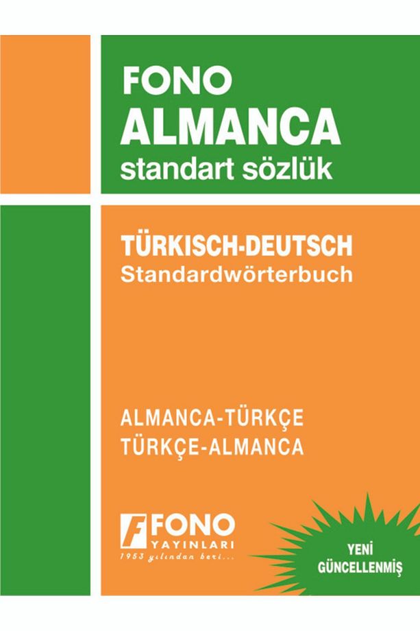 Almanca Standart Sözlük Almanca/türkçe - Türkçe/almanca - 1