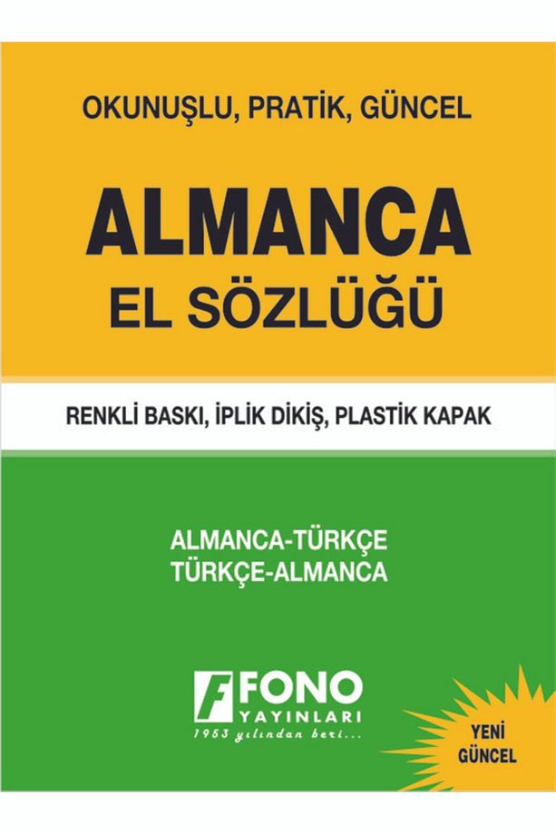 Almanca El Sözlüğü Almanca-türkçe - Türkçe-almanca & Okunuşlu, Pratik, Güncel - 1