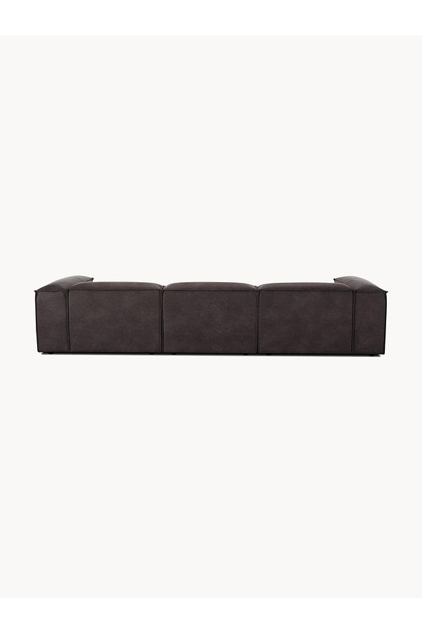 Erduran Mobilya Angelo 4 Modül Modüler Koltuk (3 MODÜL 1 PUF) Nubuk Kumaş Siyah - 6