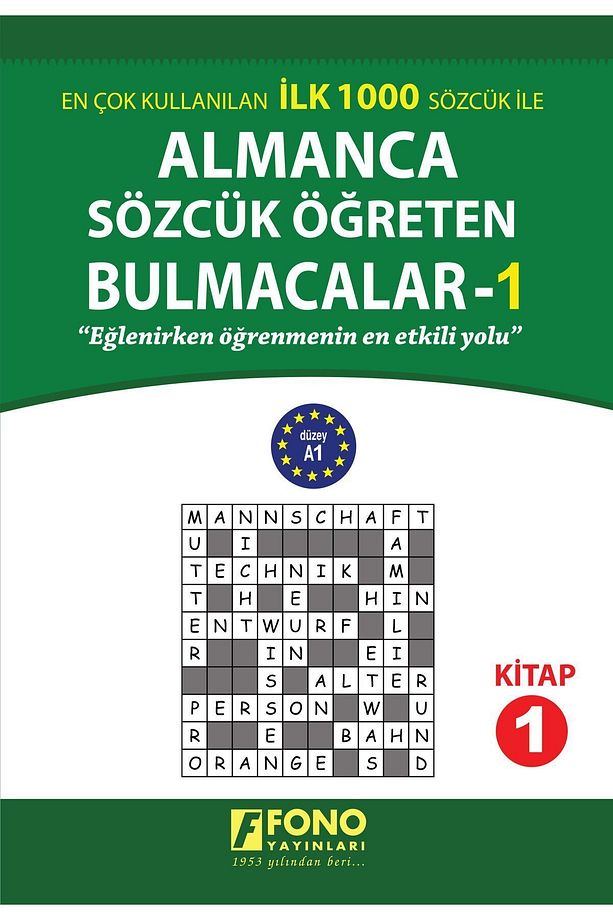 Almanca Sözcük Öğreten Bulmacalar 1 - 1