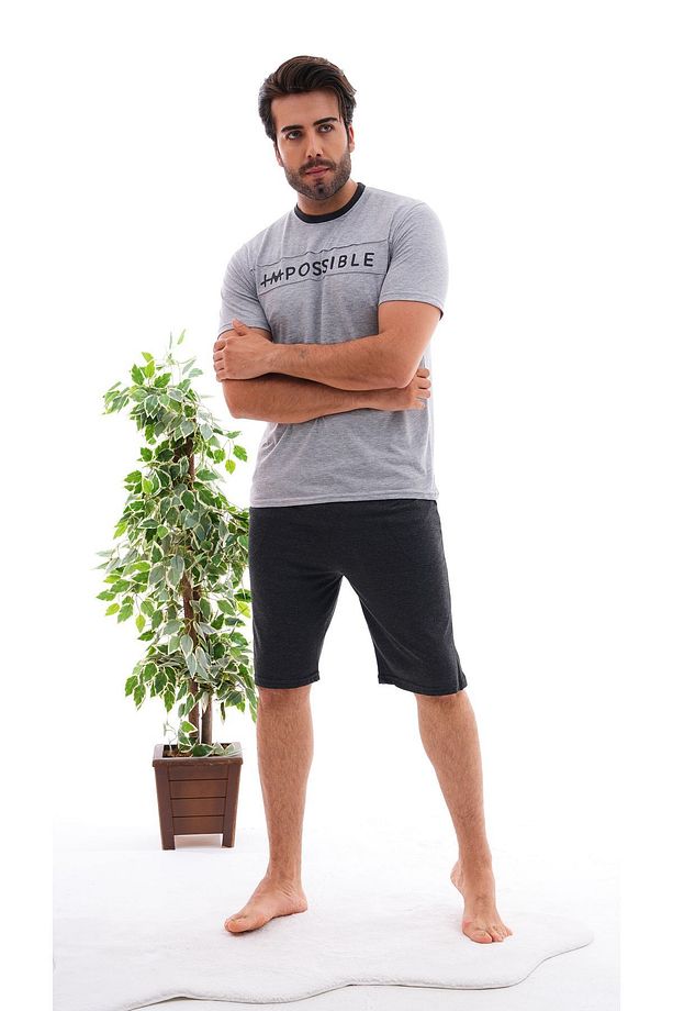 Şortlu piajama takım - 6