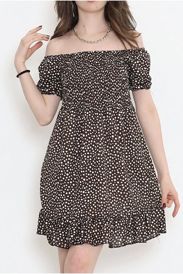 Patterned Comfortable Cut Dress - 1