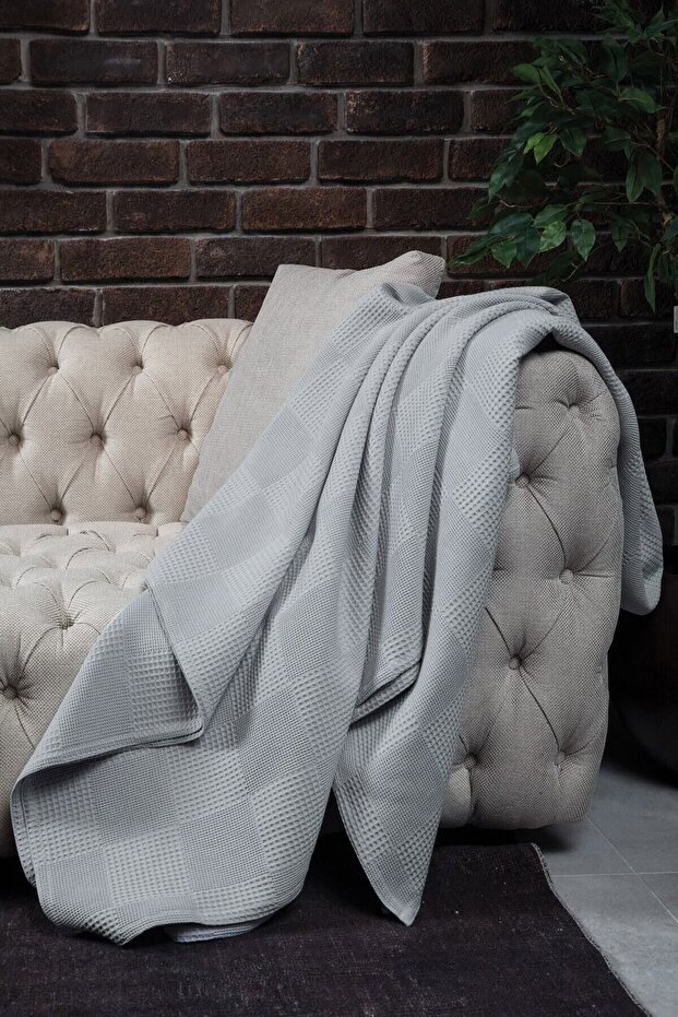 قطن مزدوج رمادي بيكيه - 3