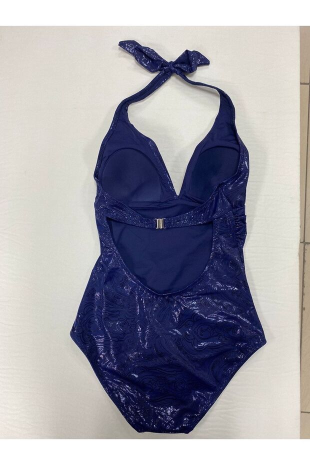 ملابس سباحة منقوشة برقبة رسن - 3