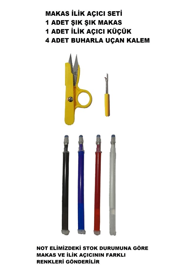 Scissors buttonhole opener flying pen set total 6 pieces tailor hobby set