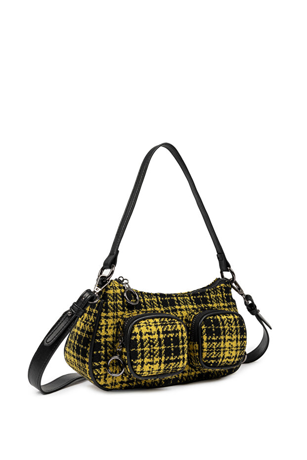 Patterned Plaid Bag - 5