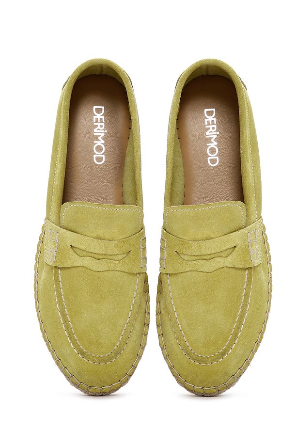 Kadın Sarı Süet Deri Espadril 24sfd152810 - 8